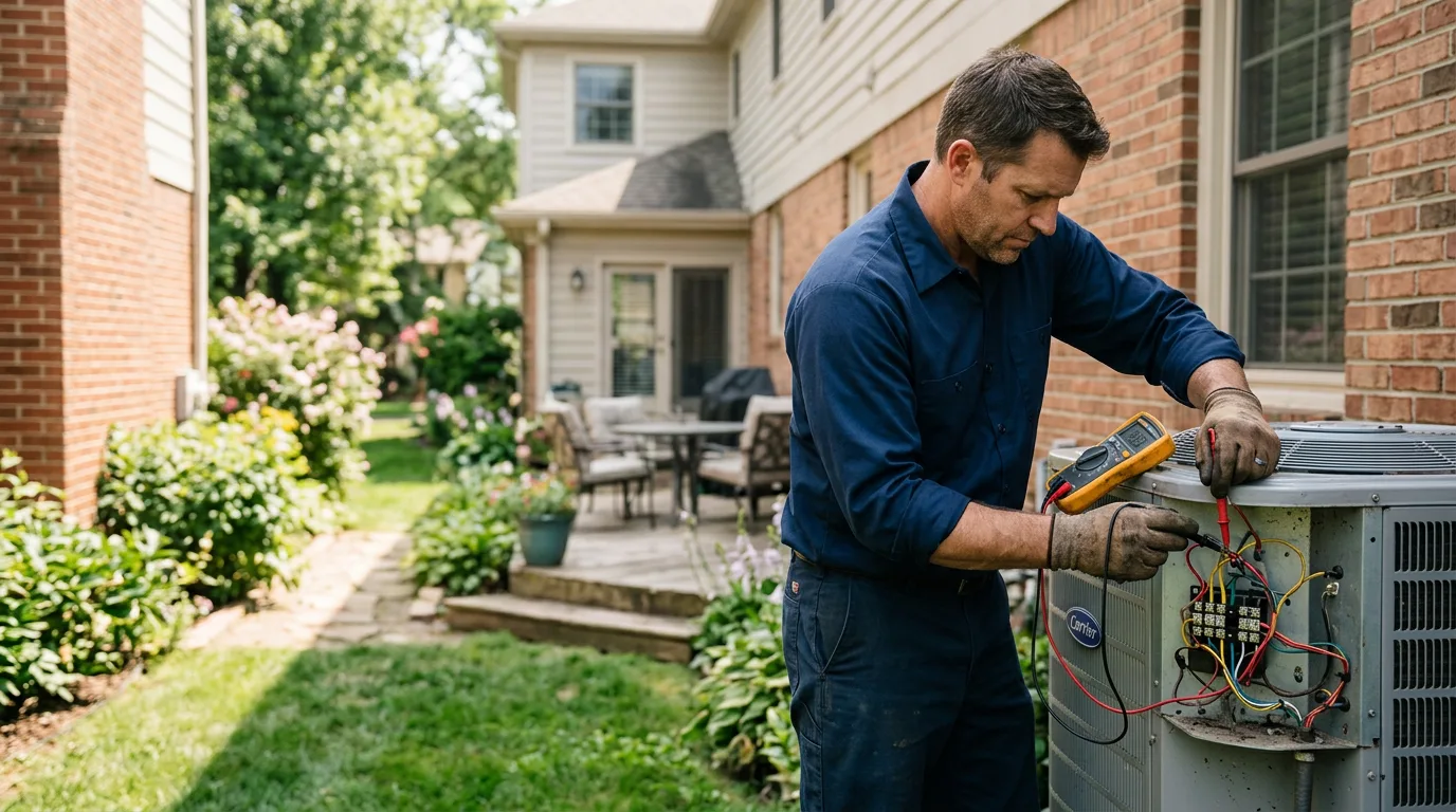 HVAC technician working near Eyota, MN